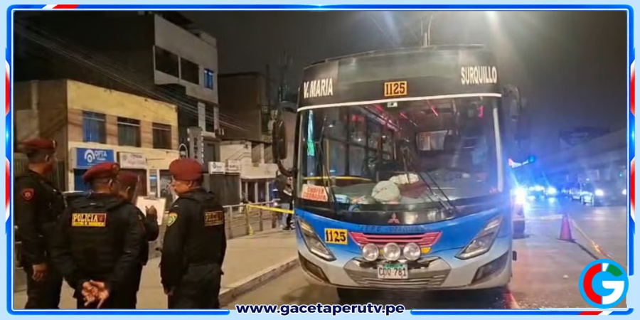 SJM: Balean a conductor de bus frente a su hijo