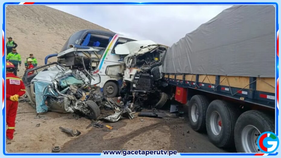 Cuatro muertos y diez heridos en accidente en la Panamericana Sur