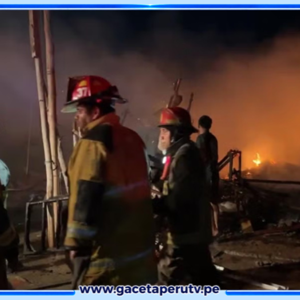 Fallece un menor por incendio en asentamiento humano de Pisco