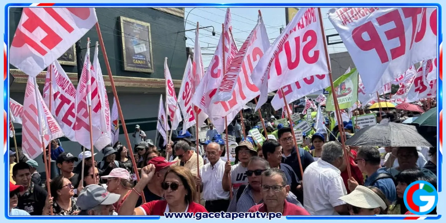 Lima: Sutep advierte posible huelga nacional indefinida