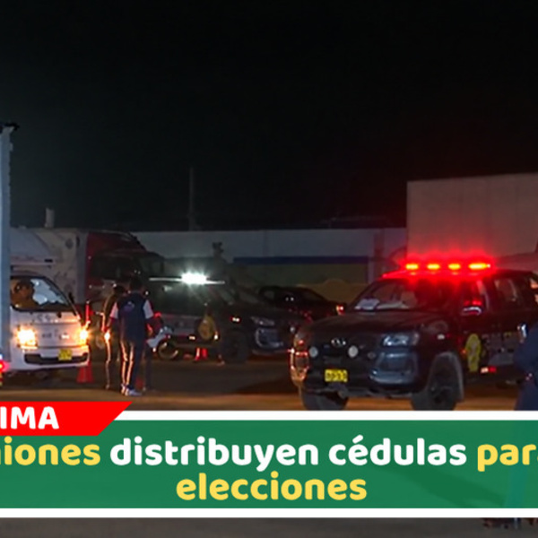 Camiones distribuyen cédulas para las elecciones