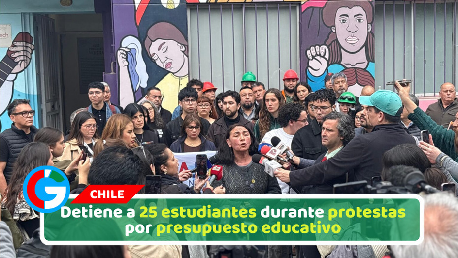 Detiene a 25 estudiantes durante protestas por presupuesto educativo