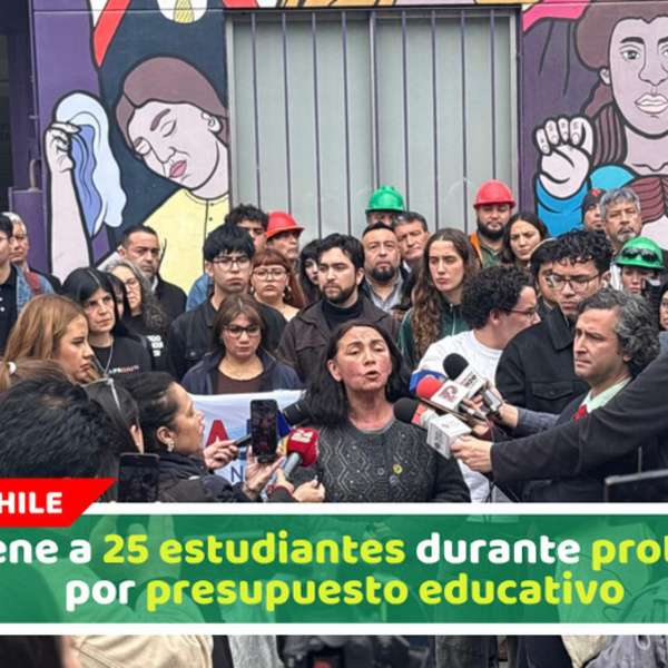 Detiene a 25 estudiantes durante protestas por presupuesto educativo