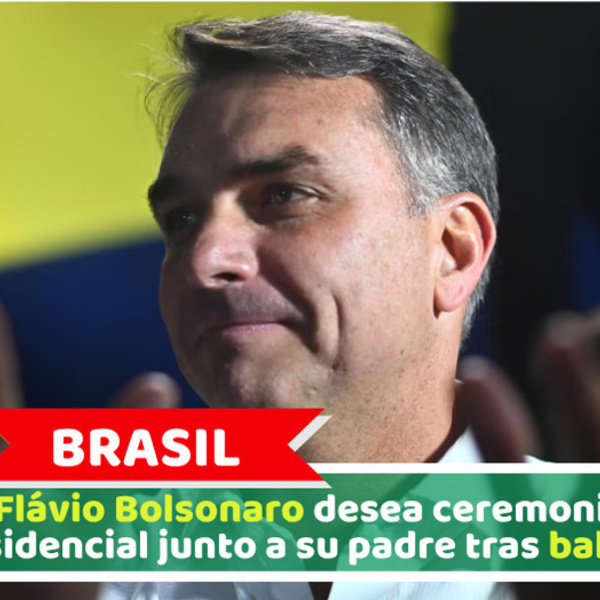 Brasil: Flávio Bolsonaro desea ceremonia presidencial junto a su padre tras balotaje