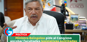 Beingolea cuestiona dictamen de Juntos por el Perú sobre facultades