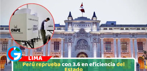 Perú reprueba con 3.6 en eficiencia del Estado
