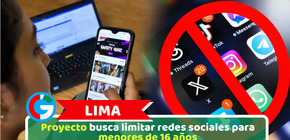 Lima: Proyecto busca limitar redes sociales para menores de 16 años