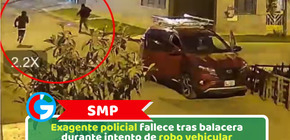 SMP: Exagente policial fallece tras balacera durante intento de robo vehicular