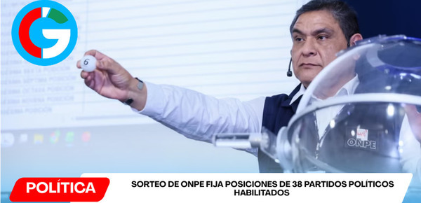 ONPE define orden clave de partidos para elecciones 2026 generales