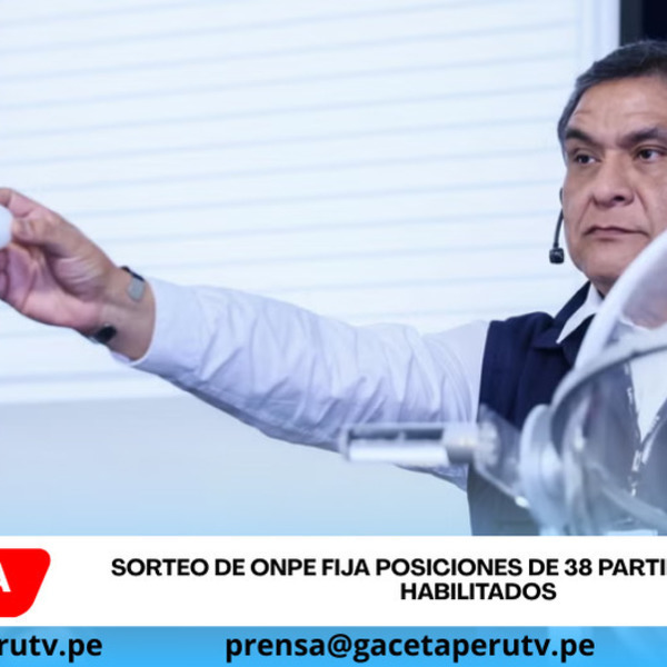 ONPE define orden clave de partidos para elecciones 2026 generales