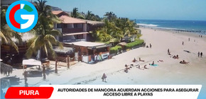 Autoridades de Máncora acuerdan acciones para asegurar acceso libre a playas