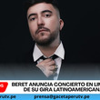 Beret anuncia concierto en Lima dentro de su gira latinoamericana 2026