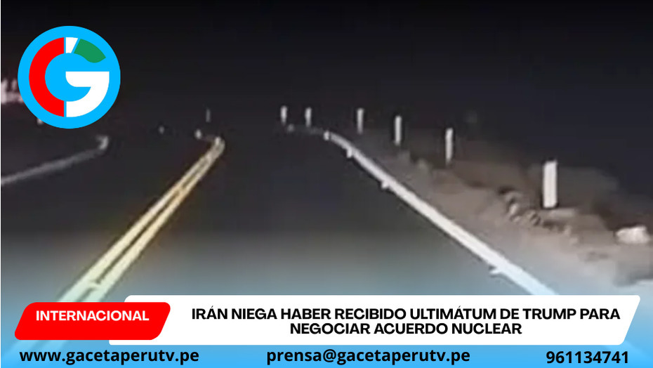 Irán niega haber recibido ultimátum de Trump para negociar acuerdo nuclear
