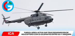 FAP despliega rescate tras perder contacto con helicóptero Mi-17 tripulado de Ica a Arequipa