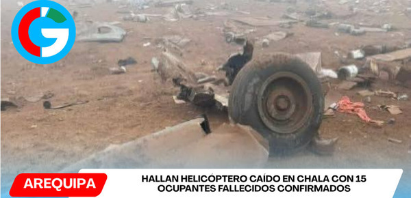 Hallan helicóptero caído en Chala con 15 ocupantes fallecidos confirmados