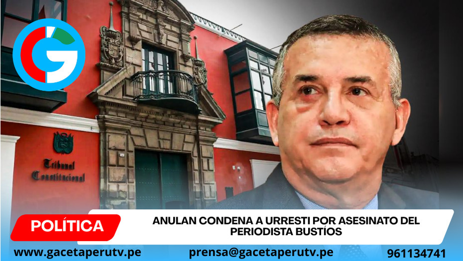 Tribunal Constitucional anula condena contra Daniel Urresti por Bustíos