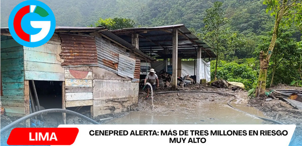 Cenepred alerta: más de tres millones en riesgo muy alto