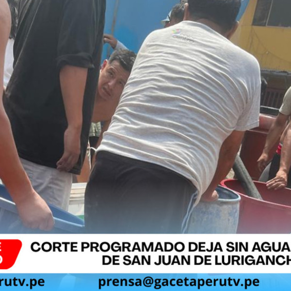 Sedapal realiza corte de agua en San Juan de Lurigancho