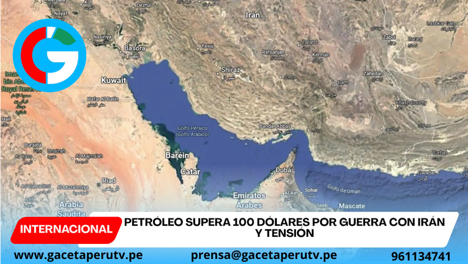 Petróleo supera 100 dólares por guerra con Irán y tensión