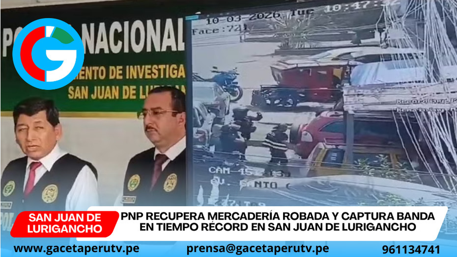 Policía recupera mercadería robada valorizada en más de S/30 mil en SJL