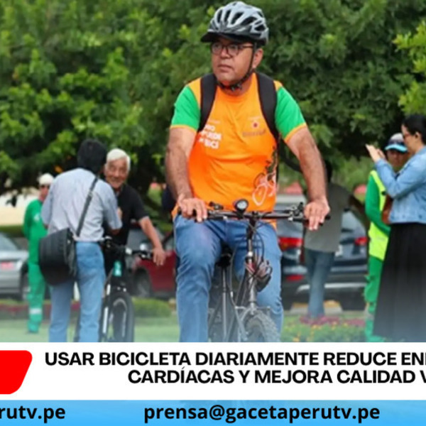 Usar bicicleta diariamente reduce enfermedades cardíacas y mejora calidad vida