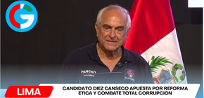 Candidato Diez Canseco plantea eliminar corrupción e incompetencia en el Estado