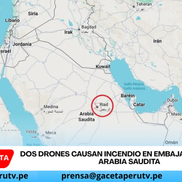 Drones impactan embajada de Estados Unidos en Riad provocando incendio