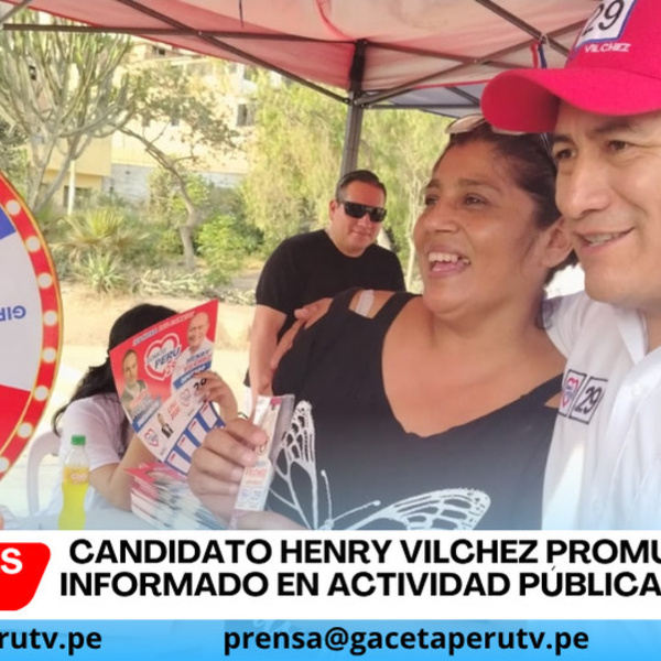 Candidato a Diputado Henry Vilchez orienta voto ciudadano en Comas rumbo a elecciones