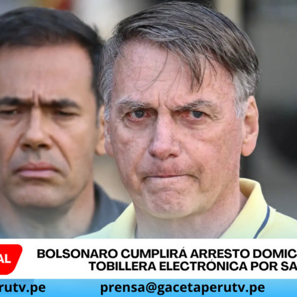 Bolsonaro cumplirá arresto domiciliario con tobillera electrónica por salud