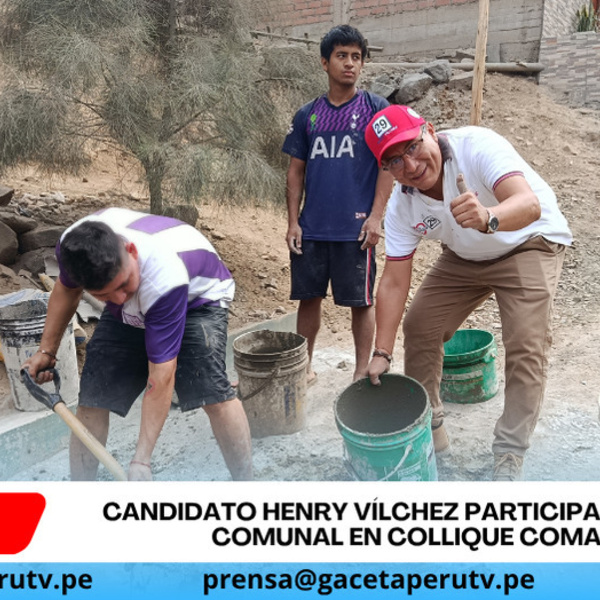 Henry Vílchez impulsa apoyo vecinal en cerros de Comas