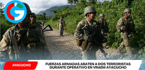 Abaten a dos terroristas en operativo militar en el VRAEM Ayacucho