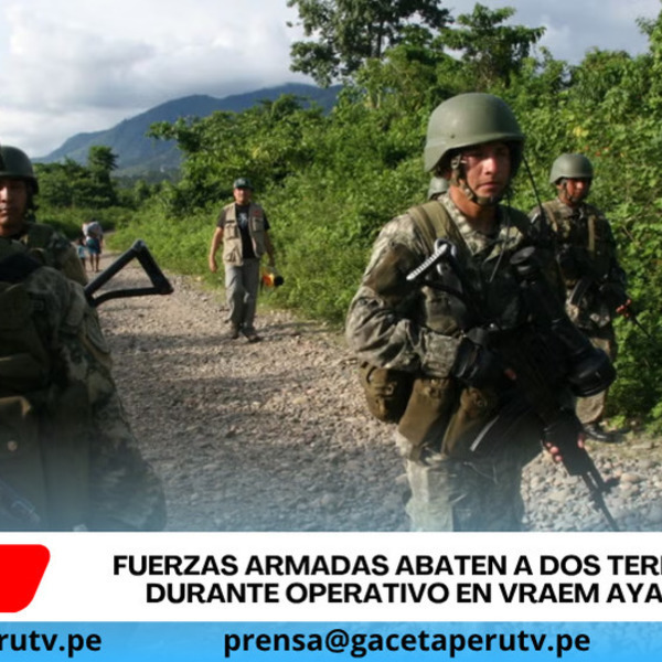 Abaten a dos terroristas en operativo militar en el VRAEM Ayacucho