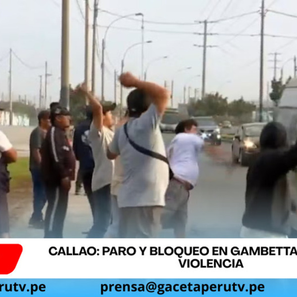 Transportistas bloquean Gambetta tras ataque armado contra combi en Callao