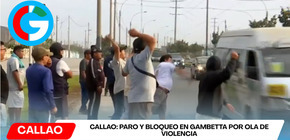 Transportistas bloquean Gambetta tras ataque armado contra combi en Callao