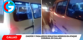 Delincuentes balean combi en el Callao dejando conductor y pasajeros heridos