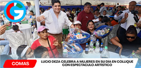Empresario homenajea a 500 mujeres en su Día en Collique con show y regalos