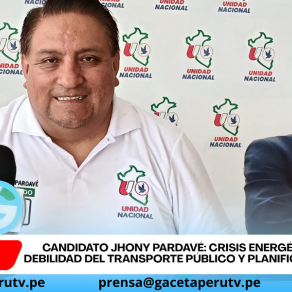 Candidato Pardavé expone Crisis energética dijo que hay fallas de planificación en transporte y energía