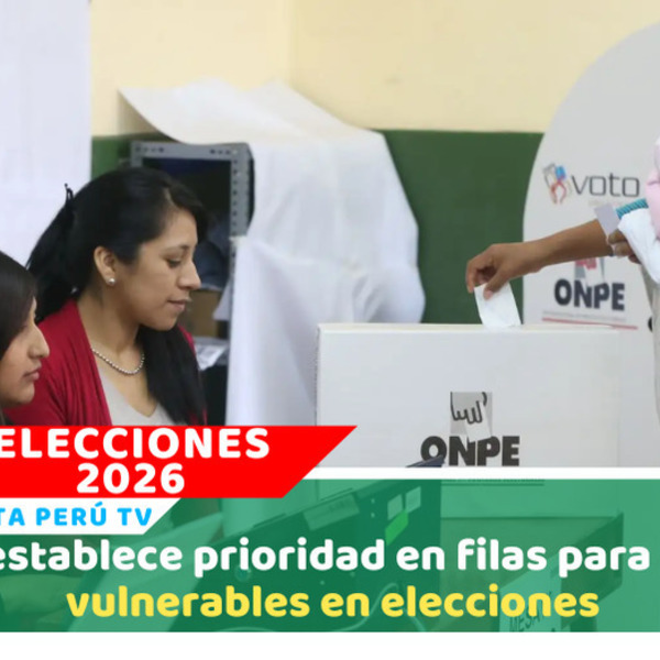 ONPE establece prioridad en filas para grupos vulnerables en elecciones