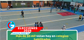 Más de 50 mil votan hoy en colegios habilitados