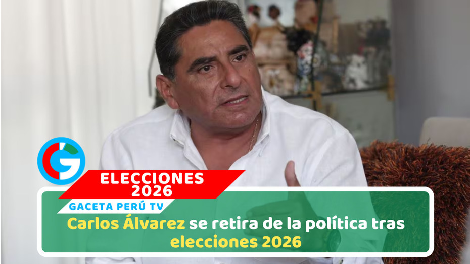 Carlos Álvarez anuncia retiro tras derrota en elecciones 2026