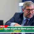 Policía activa alerta para evitar salida del jefe de ONPE