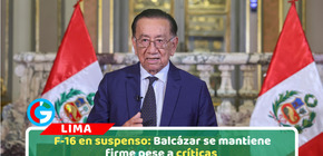 Balcázar ratifica que no comprará F-16 y responde a excanciller