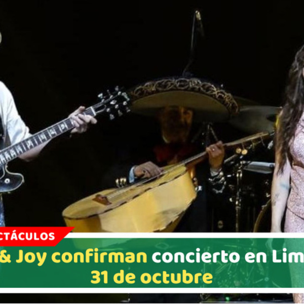 Jesse & Joy confirman concierto en Lima este 31 de octubre