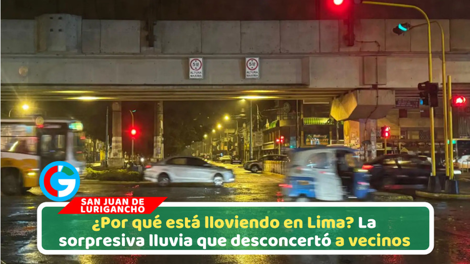 Lluvia ligera sorprende a Lima y activa alerta en distritos del este