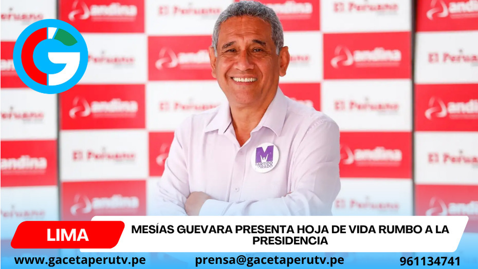 Mesías Guevara busca la presidencia con experiencia política y técnica