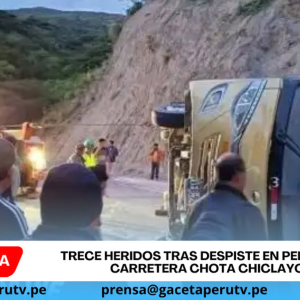 Accidente en carretera Chota Chiclayo deja 13 heridos y alarma