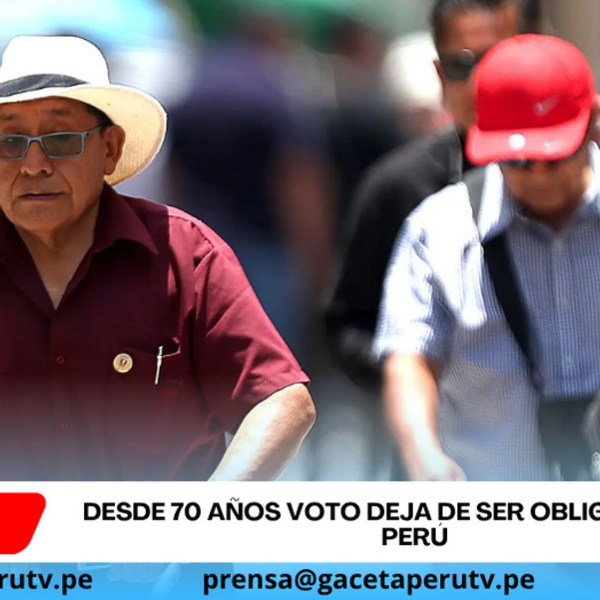 Desde 70 años voto deja de ser obligatorio en Perú