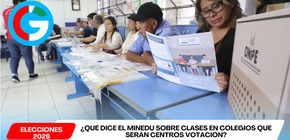 ¿Qué dice el Minedu sobre clases en colegios que serán centros votación?