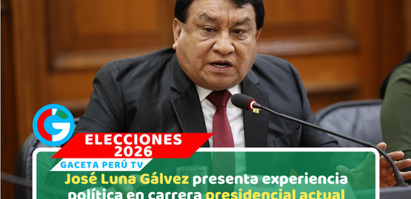 José Luna Gálvez lidera Podemos Perú rumbo a elecciones 2026