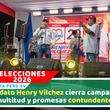 Multitud respalda cierre de campaña del candidato Henry Vilchez en Comas